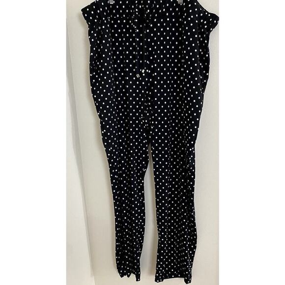 Robert Louis Black/White Polka Dots Pajama Pants - Size 3X - Picture 2 of 5